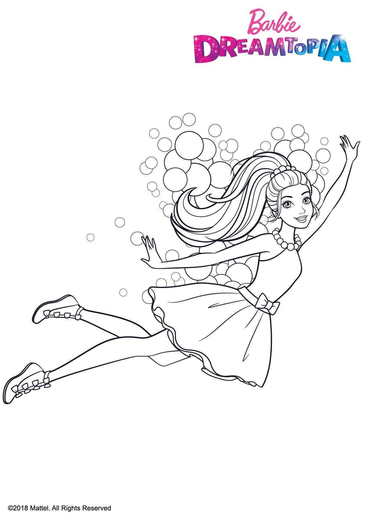 Kids-n-fun.com | Coloring page Barbie Dreamtopia Barbie Fairy Bubbles